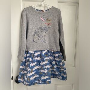 Mini Boden bunny dress, size 6-7 girls